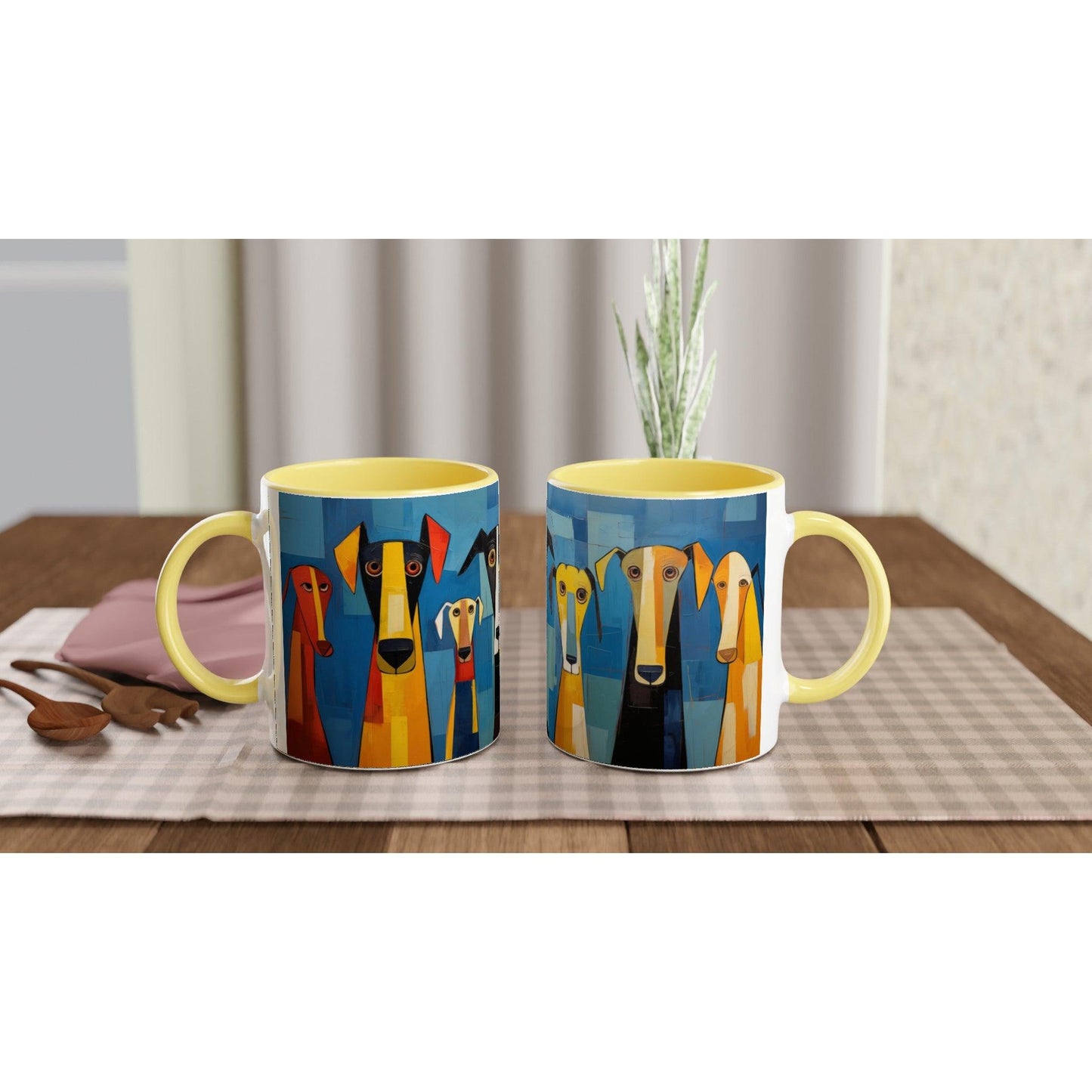 11oz Ceramic Mug Featuring The Original Dog Pack - Hobbster