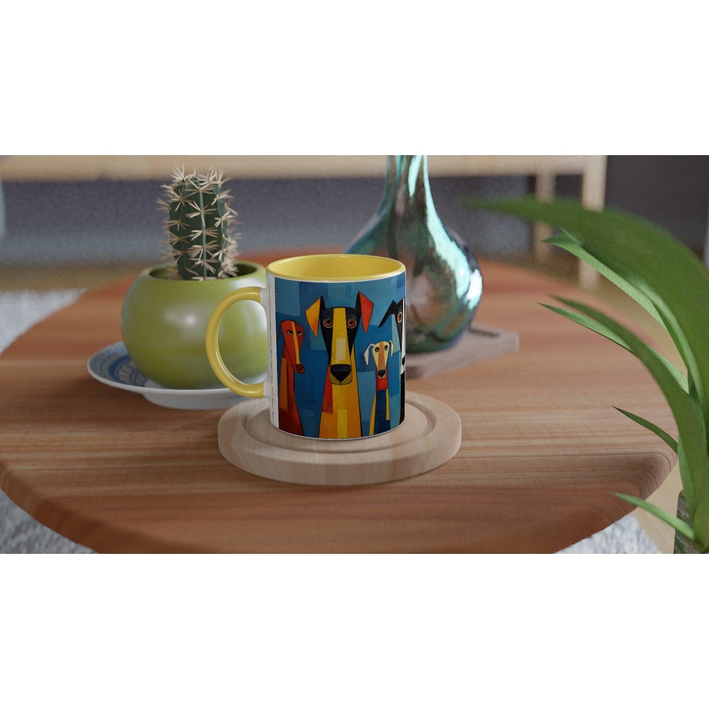 11oz Ceramic Mug Featuring The Original Dog Pack - Hobbster