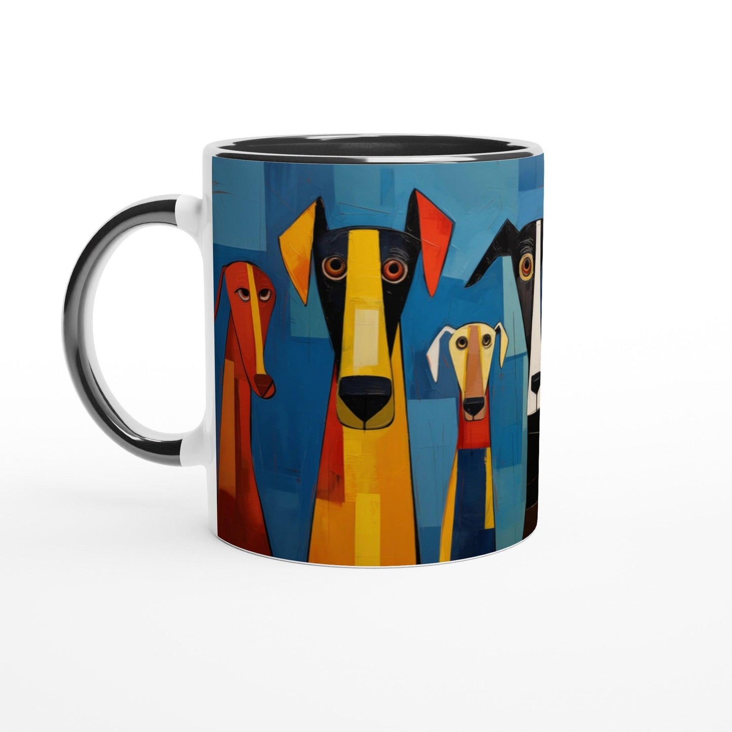 11oz Ceramic Mug Featuring The Original Dog Pack - Hobbster