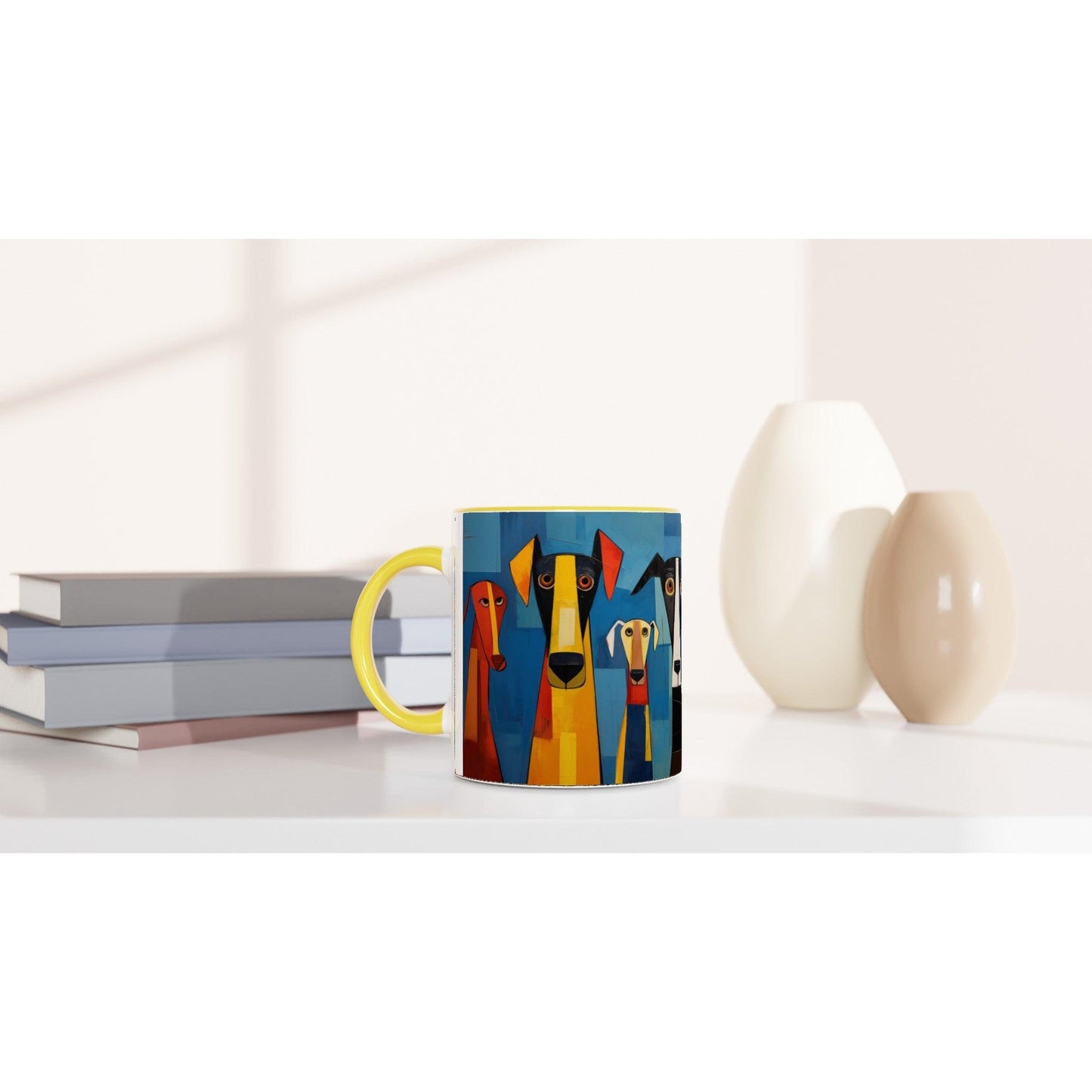 11oz Ceramic Mug Featuring The Original Dog Pack - Hobbster