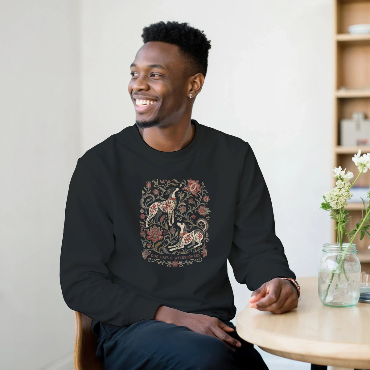 Men's Classic Unisex Crewneck Sweatshirt |Digs & Botanicals - Hobbster