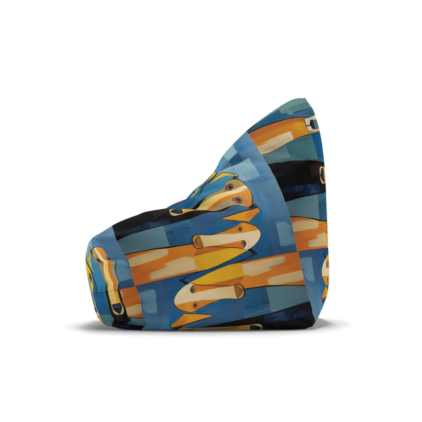 Bean Bag Chair Cover Featuring The Original Dog Pack - Hobbster