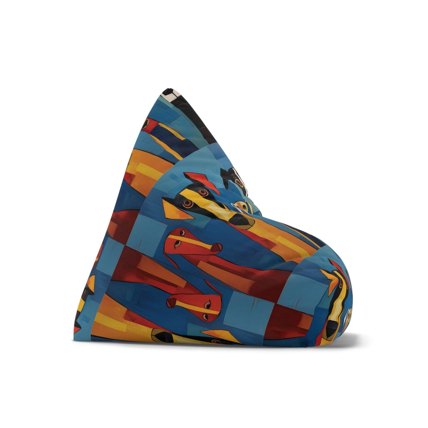 Bean Bag Chair Cover Featuring The Original Dog Pack - Hobbster