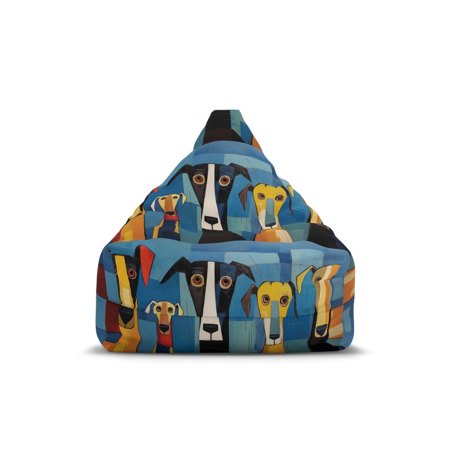 Bean Bag Chair Cover Featuring The Original Dog Pack - Hobbster