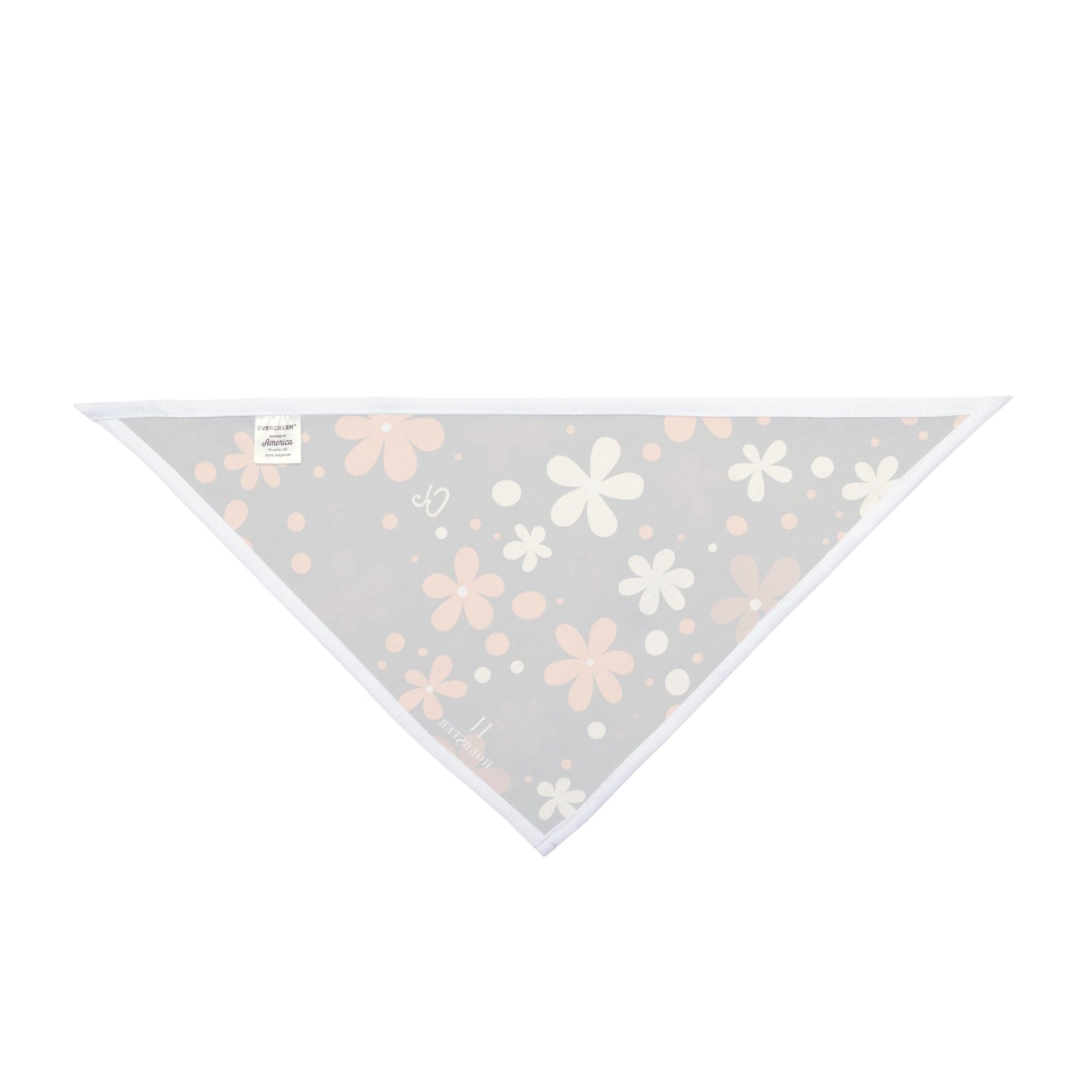 Dog Bandana featuring unique brown boho flowers - Hobbster