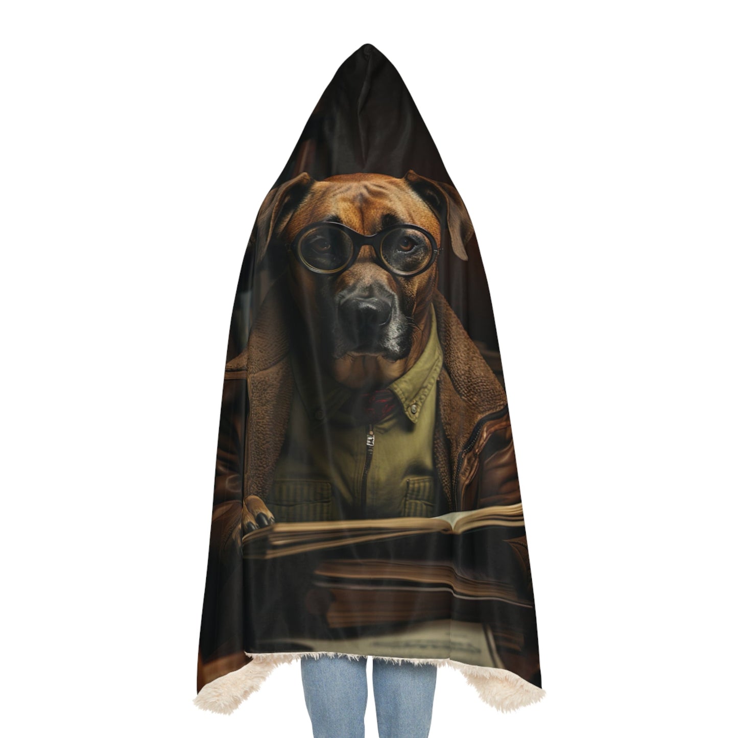 Hooded Blanket - Rhodesian Ridgeback Design - Hobbster
