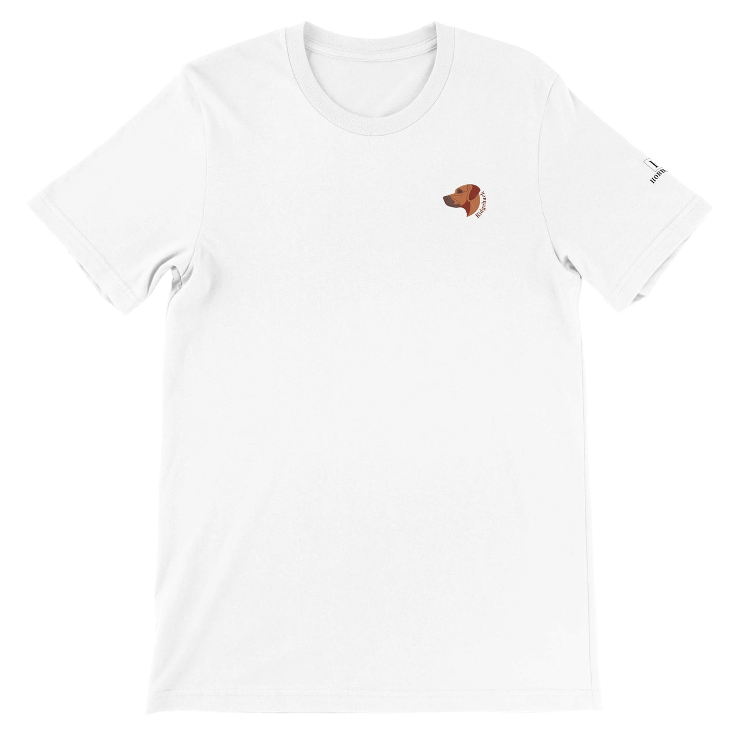 Men's Crewneck T-shirt with Rhodesian Ridgeback logo - Hobbster