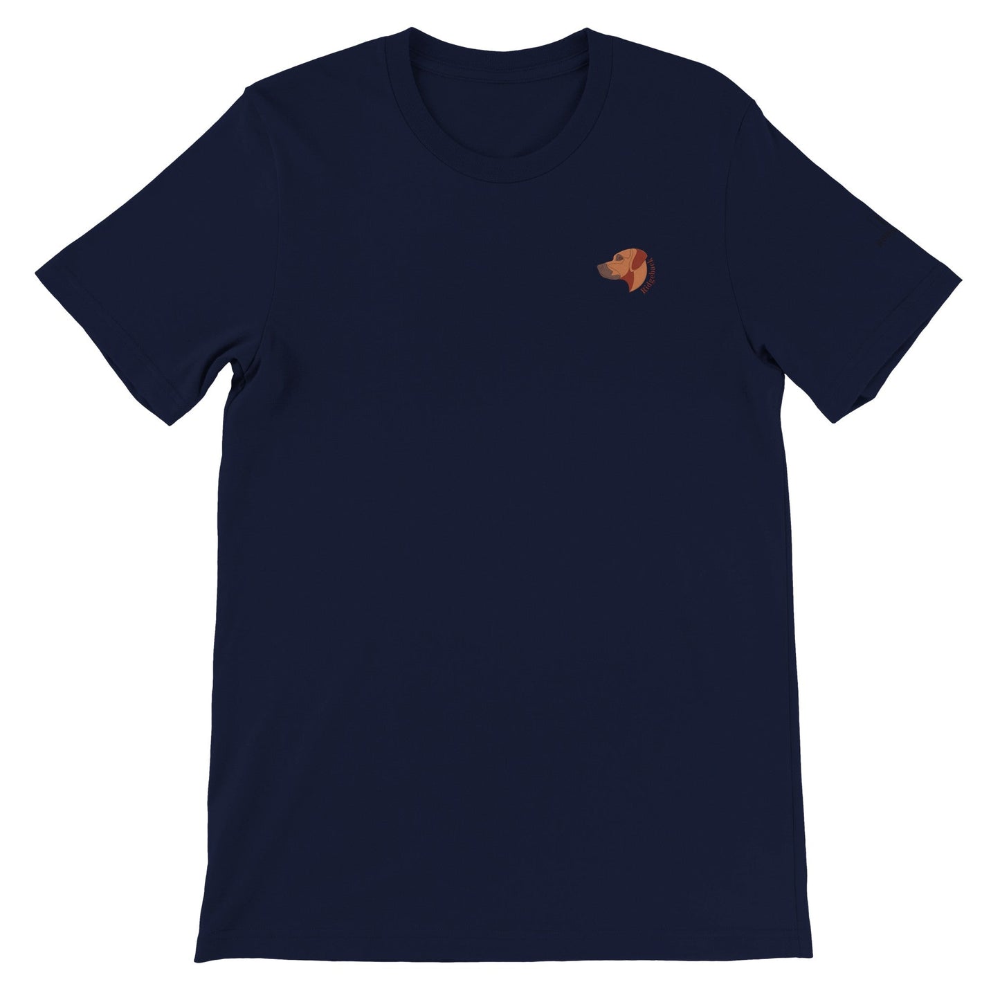 Men's Crewneck T-shirt with Rhodesian Ridgeback logo - Hobbster
