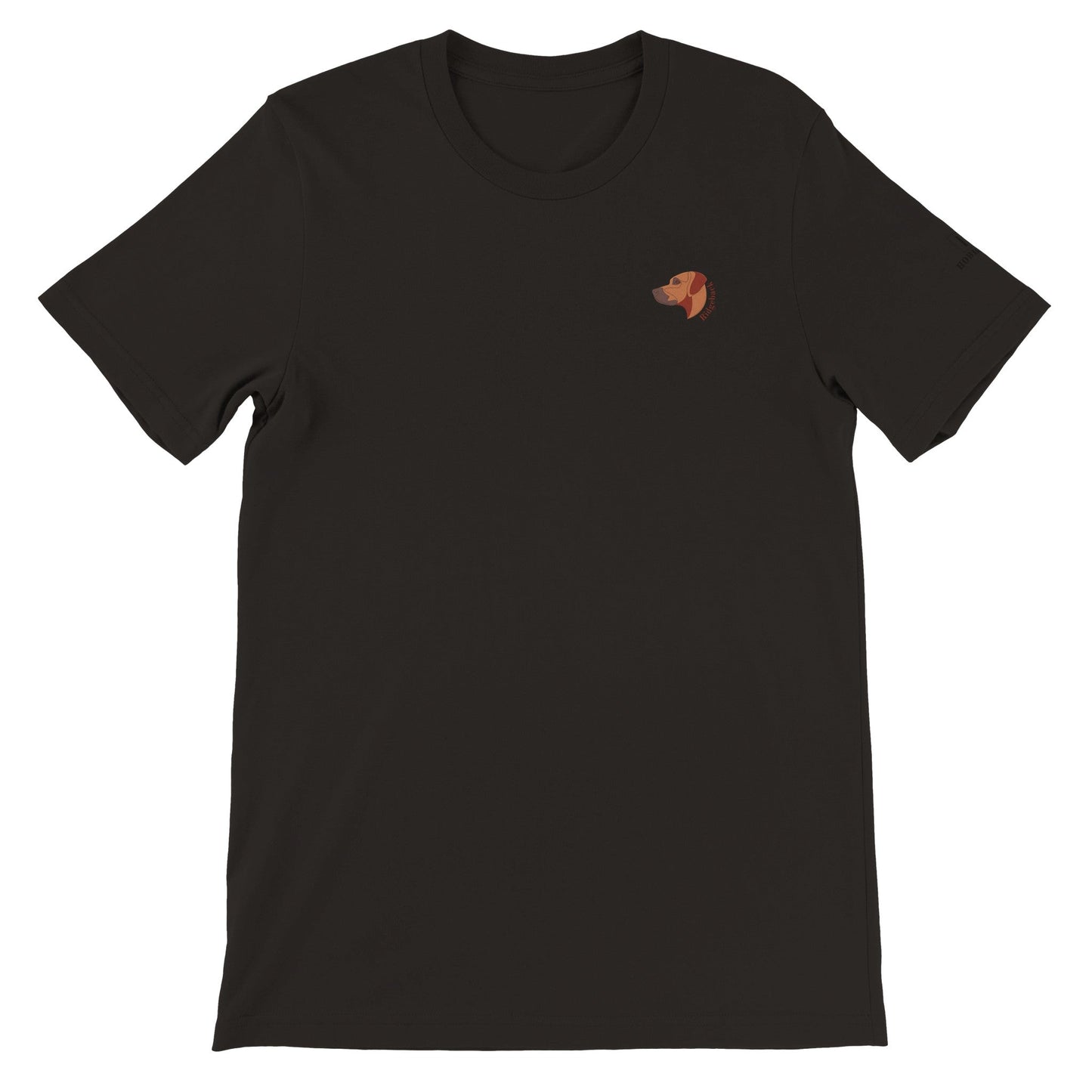 Men's Crewneck T-shirt with Rhodesian Ridgeback logo - Hobbster