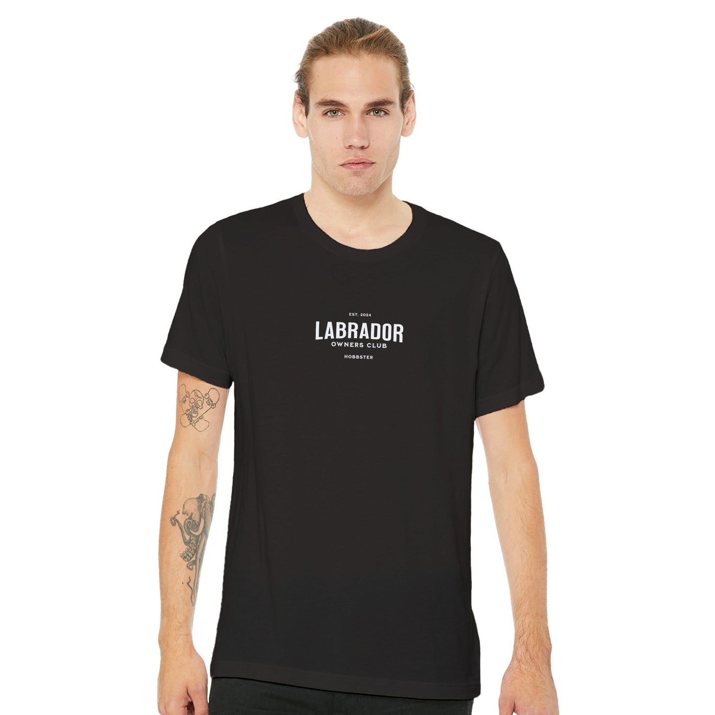 Men's Premium Labrador Owners Club Crewneck T-shirt - Hobbster