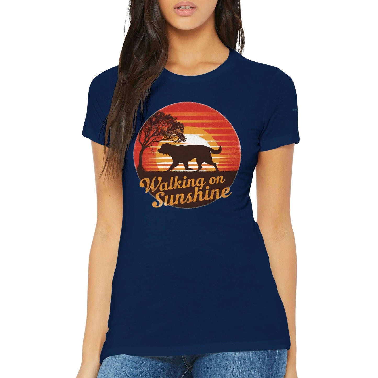 Walking On Sunshine Premium Women's Crewneck T-shirt - Hobbster