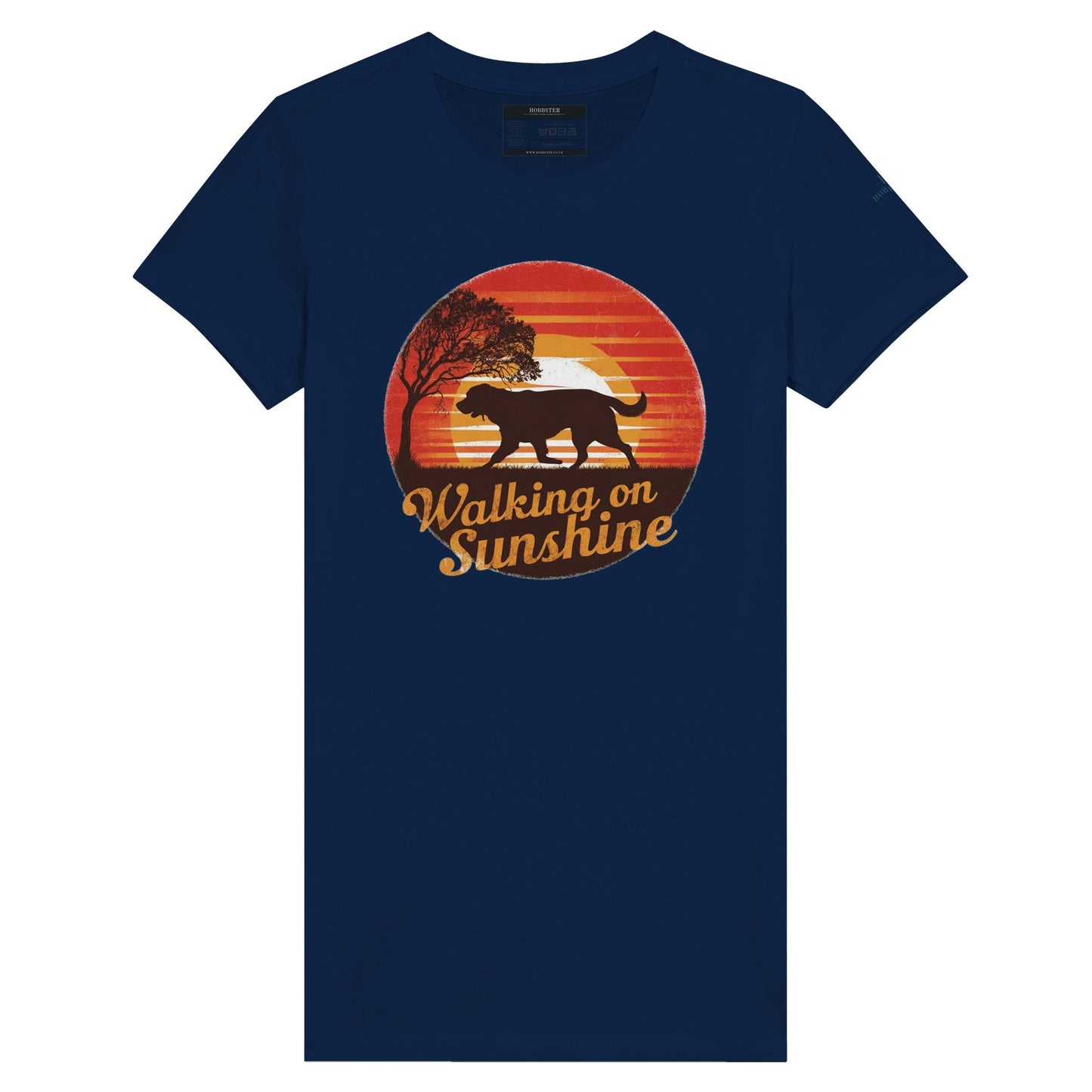 Walking On Sunshine Premium Women's Crewneck T-shirt - Hobbster
