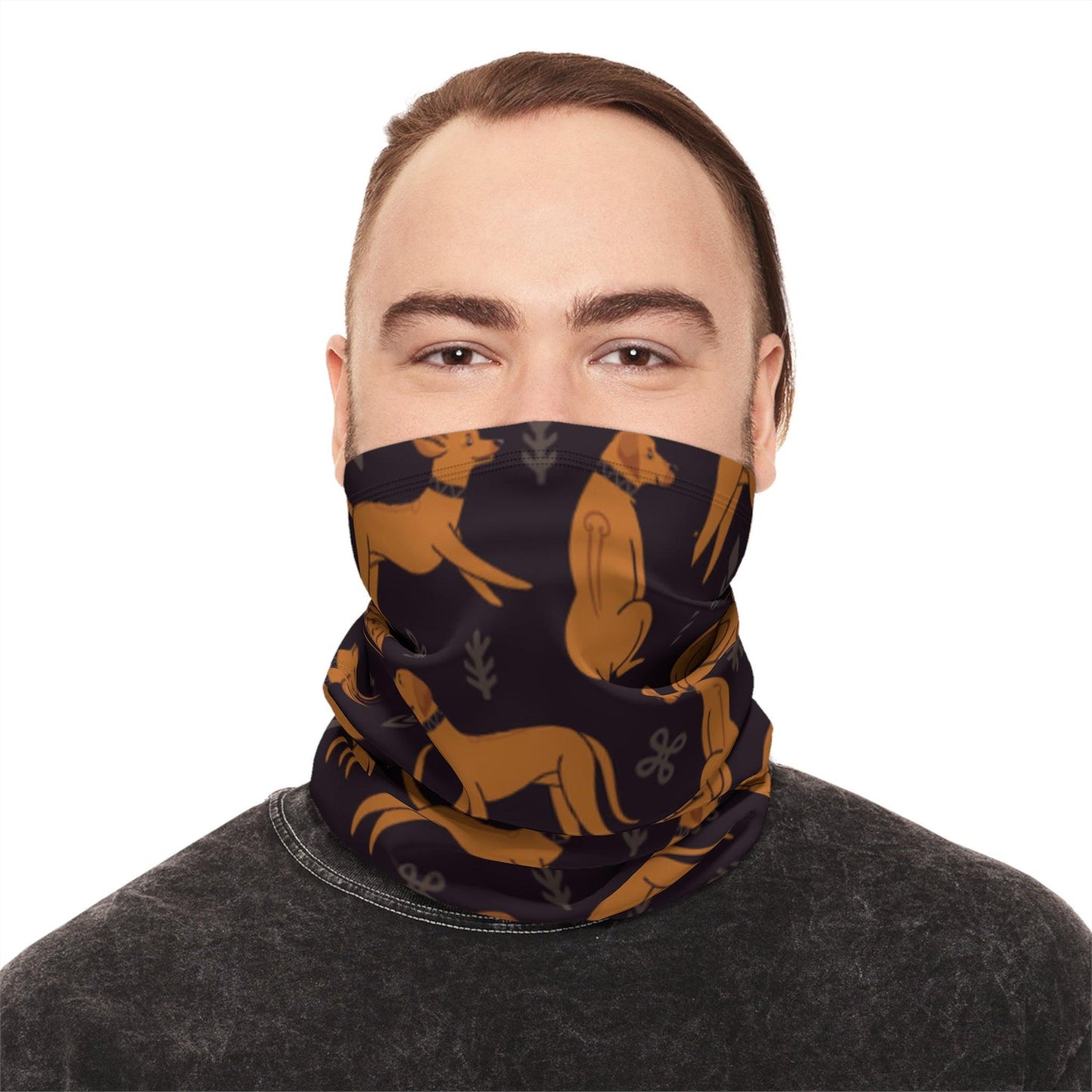 Winter Neck Gaiter With Drawstring - Hobbster