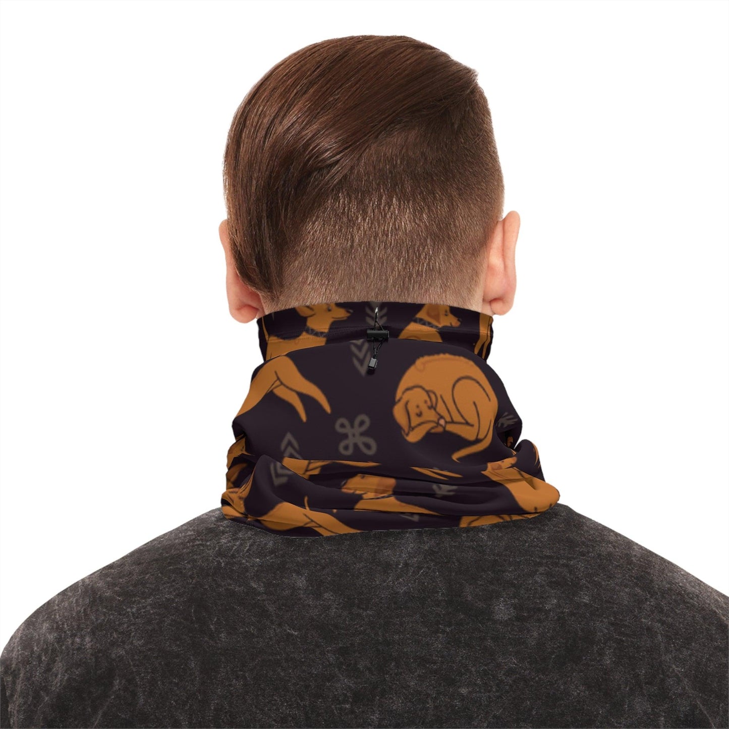 Winter Neck Gaiter With Drawstring - Hobbster