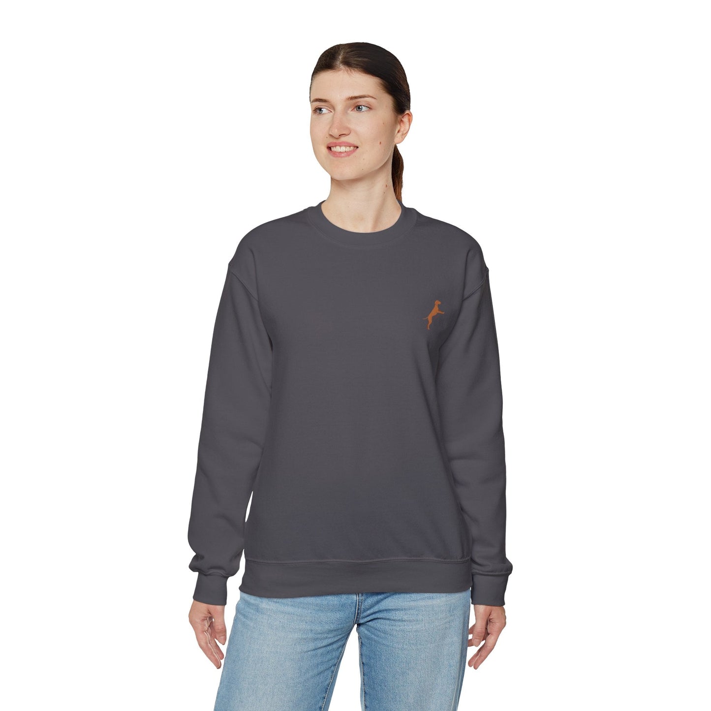Women's Heavy Blend™ Crewneck Sweatshirt with custom Hungarian Vizsla logo design - Hobbster