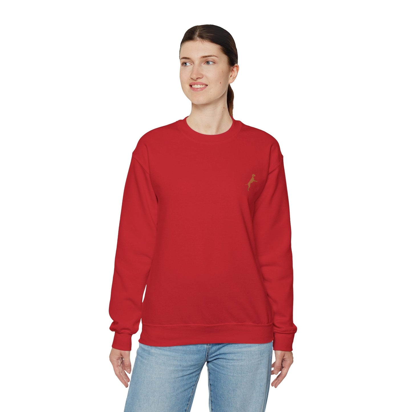 Women's Heavy Blend™ Crewneck Sweatshirt with custom Hungarian Vizsla logo design - Hobbster