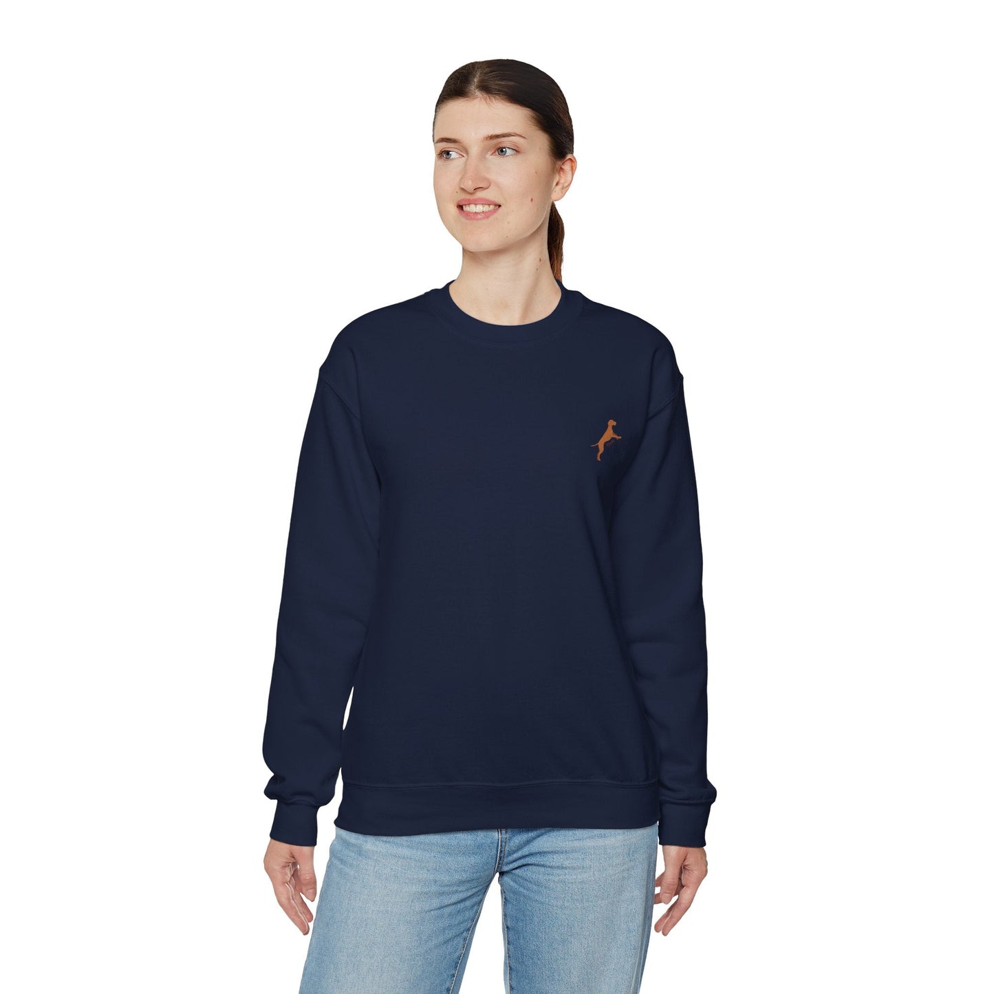 Women's Heavy Blend™ Crewneck Sweatshirt with custom Hungarian Vizsla logo design - Hobbster
