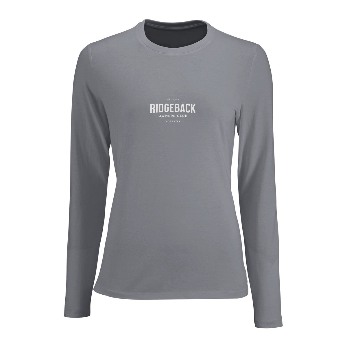 Women's Long Sleeve Fitted T-shirt | Rhodesian Ridgeback Owners Club - Hobbster