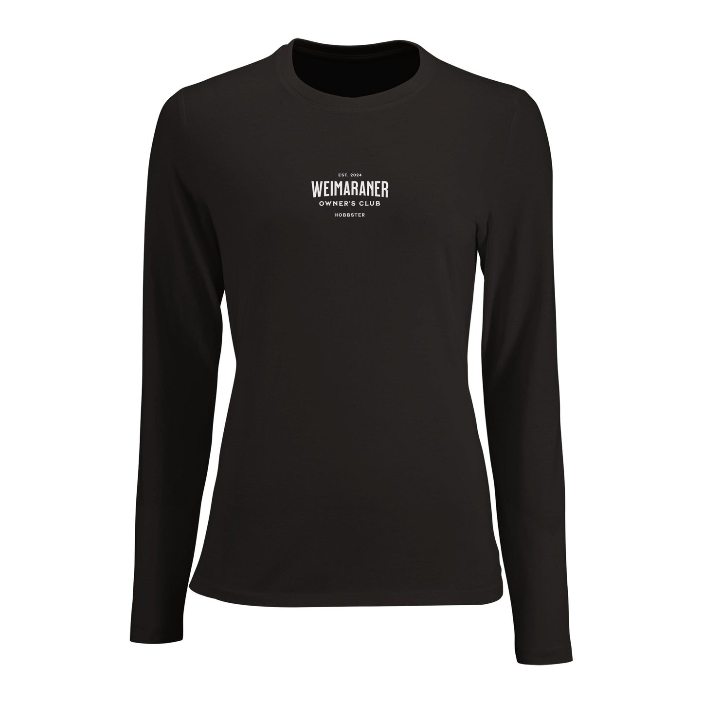 Women's Long Sleeve Fitted T-shirt | Weimaraner Owner's Club - Hobbster