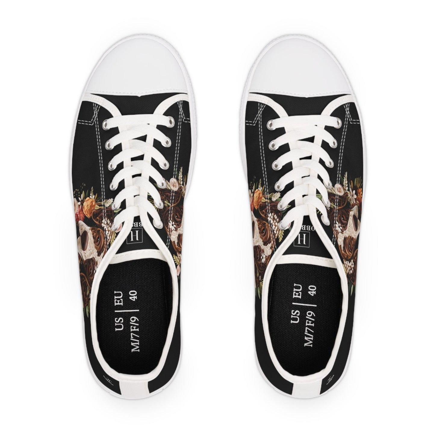Women's Low-Top Trainers featuring German Short Haired Pointer Paper Quilling Effect Design - Hobbster