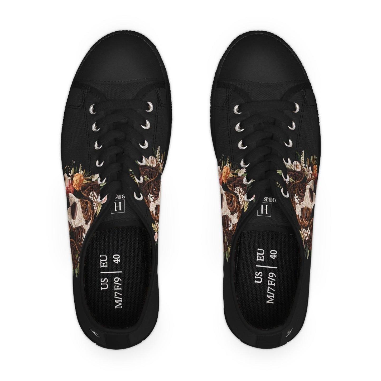 Women's Low-Top Trainers featuring German Short Haired Pointer Paper Quilling Effect Design - Hobbster
