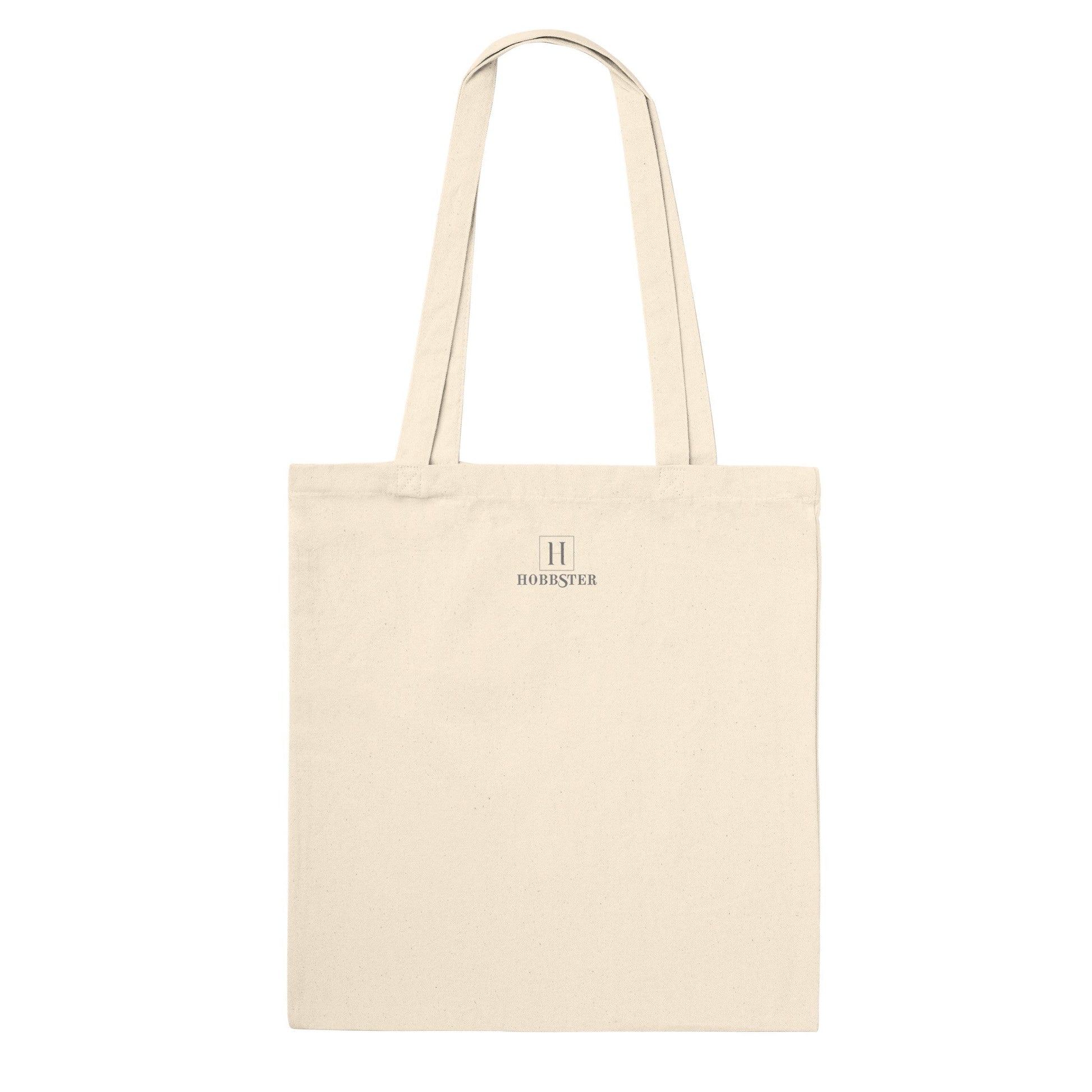 100% Cotton Classic Tote Bag Featuring Art Deco Flower Labrador Design - Hobbster