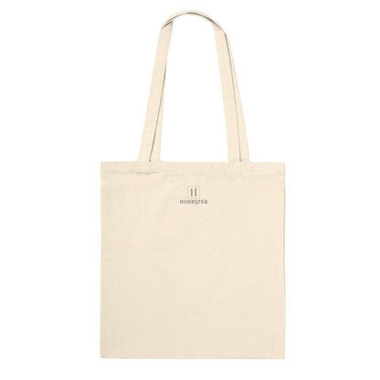100% Cotton Classic Tote Bag Featuring Art Deco Flower Labrador Design - Hobbster