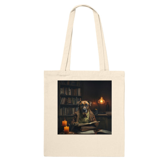 100% Cotton Classic Tote Bag with custom Rhodesian Ridgeback design - Hobbster