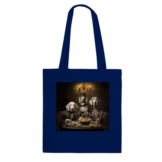 100% Cotton Classic Tote Bag with custom Weimaraner design - Hobbster