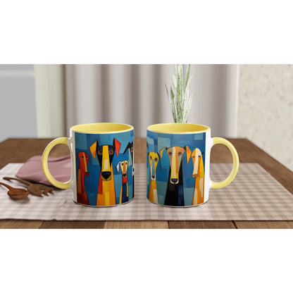 11oz Ceramic Mug Featuring The Original Dog Pack - Hobbster