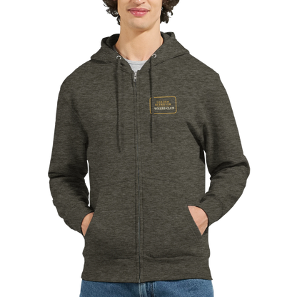 Golden Retriever Owners Club men's zip hoodie in Charcoal Heather