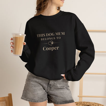 Women's Personalised 'This Dog Mum Belongs To' Sweatshirt