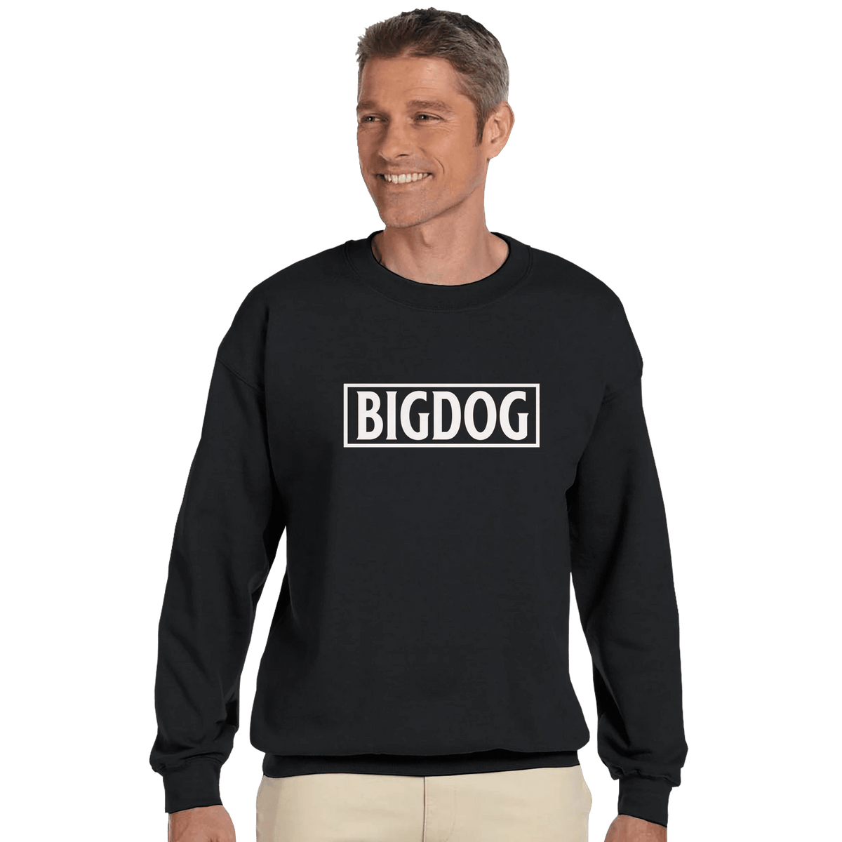 Big Dog Logo Men's Crewneck Sweatshirt - Hobbster