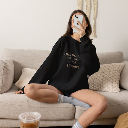 Women's Personalised 'This Dog Mum Belongs To' Sweatshirt