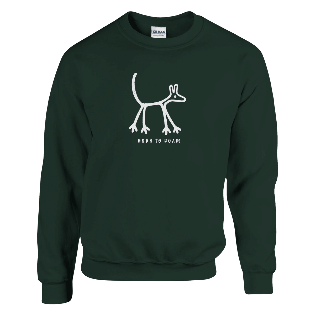 Born To Roam Men's Crewneck Sweatshirt - Hobbster