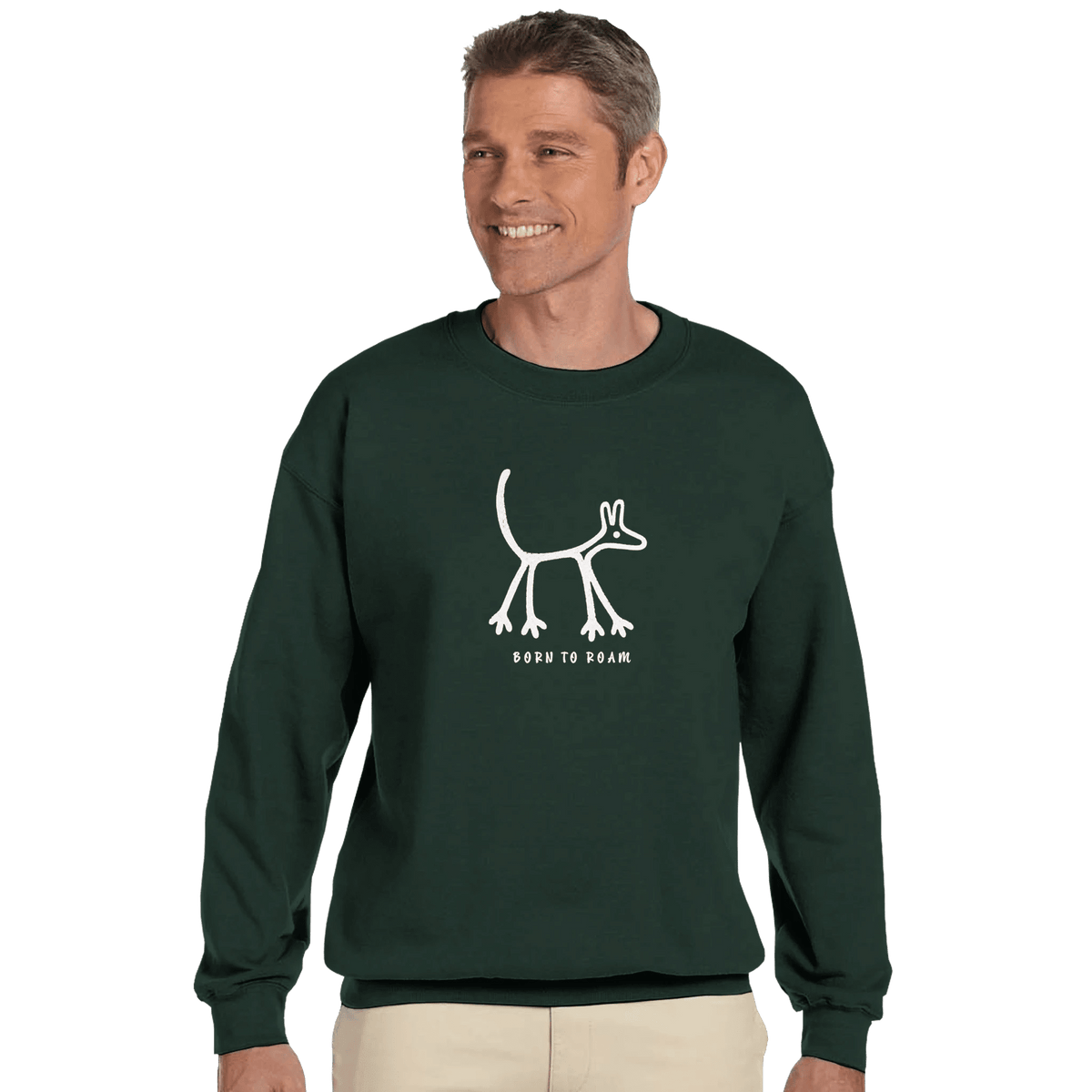 Born To Roam Men's Crewneck Sweatshirt - Hobbster