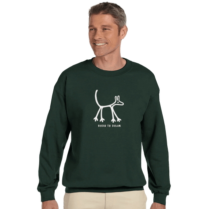 Born To Roam Men's Crewneck Sweatshirt - Hobbster