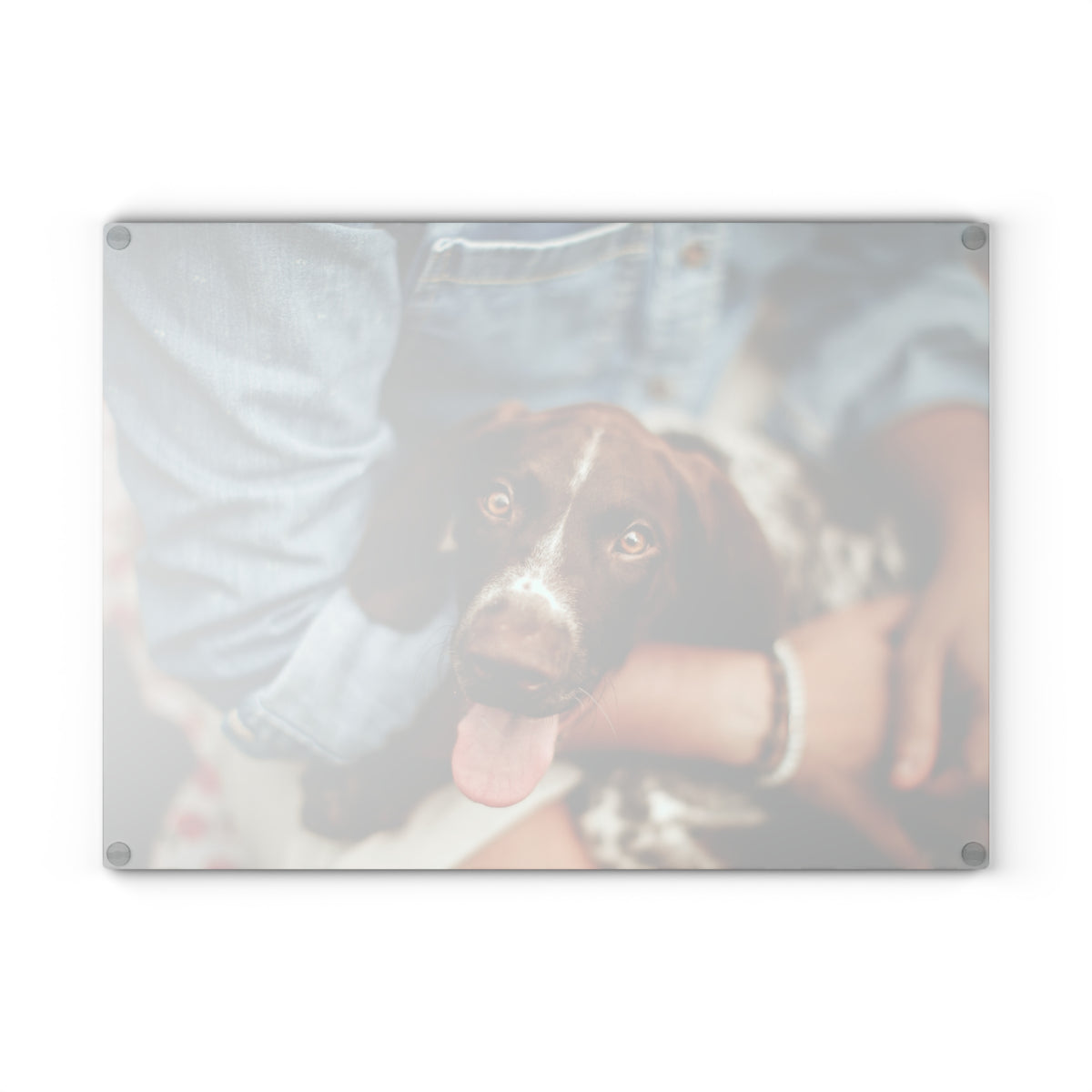 Personalised Dog Photo Glass Chopping Board