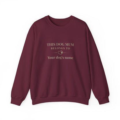 Women's Personalised 'This Dog Mum Belongs To' Sweatshirt
