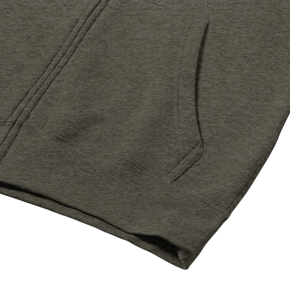 Great Dane Owners Club men's zip hoodie in Charcoal Heather