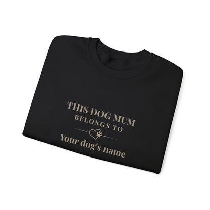 Women's Personalised 'This Dog Mum Belongs To' Sweatshirt
