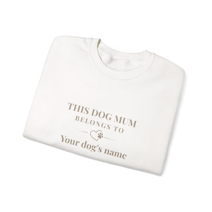 Women's Personalised 'This Dog Mum Belongs To' Sweatshirt