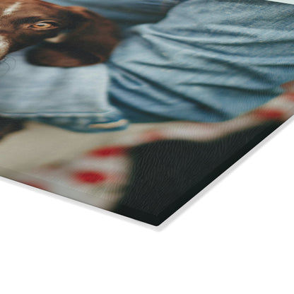Personalised Dog Photo Glass Chopping Board