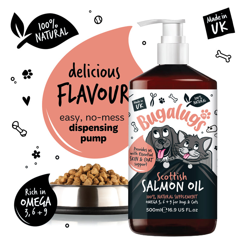 Bugalugs Scottish Salmon Oil [500ml]