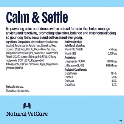 Natural VetCare Calm & Settle 50 Soft Chews [225g]