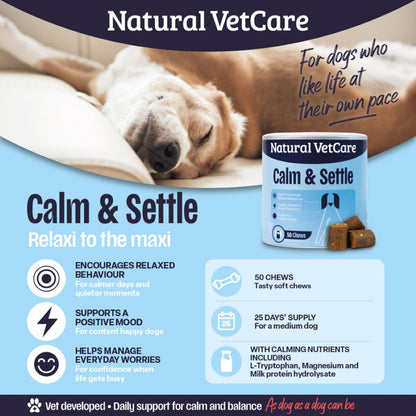 Natural VetCare Calm & Settle 50 Soft Chews [225g]