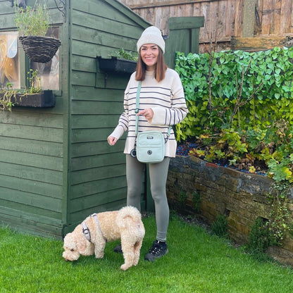 Mini Dog Walking Bag - Sage Green - Hobbster