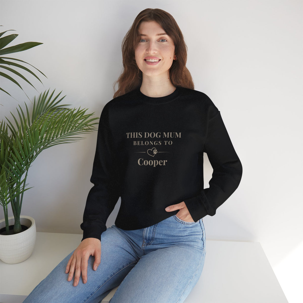 Women's Personalised 'This Dog Mum Belongs To' Sweatshirt