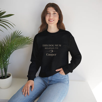 Women's Personalised 'This Dog Mum Belongs To' Sweatshirt
