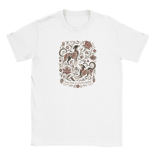 Dog Days & Wildflowers Men's Cotton T-shirt - Hobbster